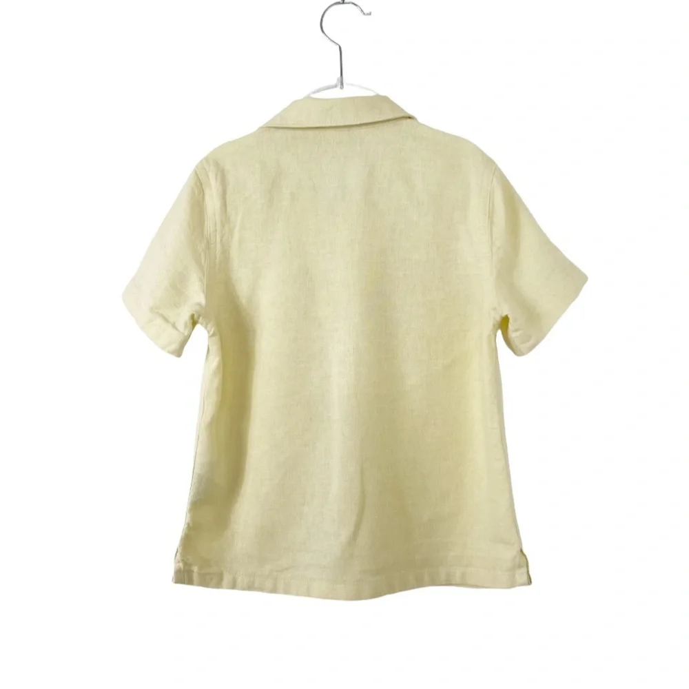Boys 5T Old Navy Button-Up Short Sleeve Shirt Yellow